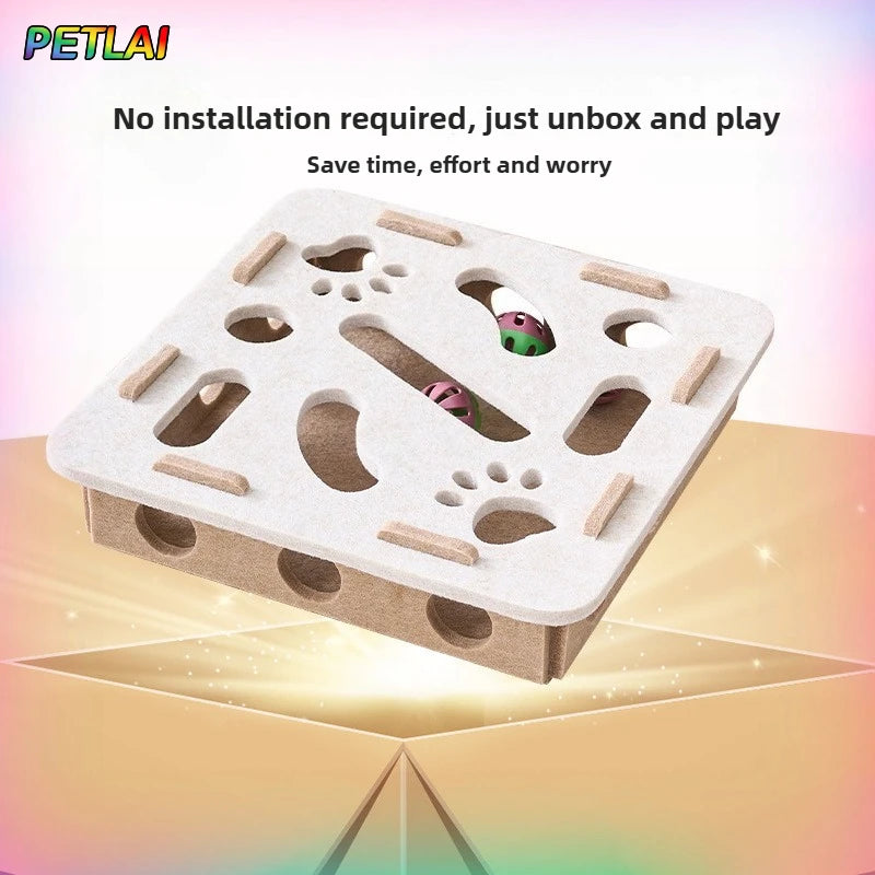 Interactive Cat Puzzle Toy – Treat & Play Maze