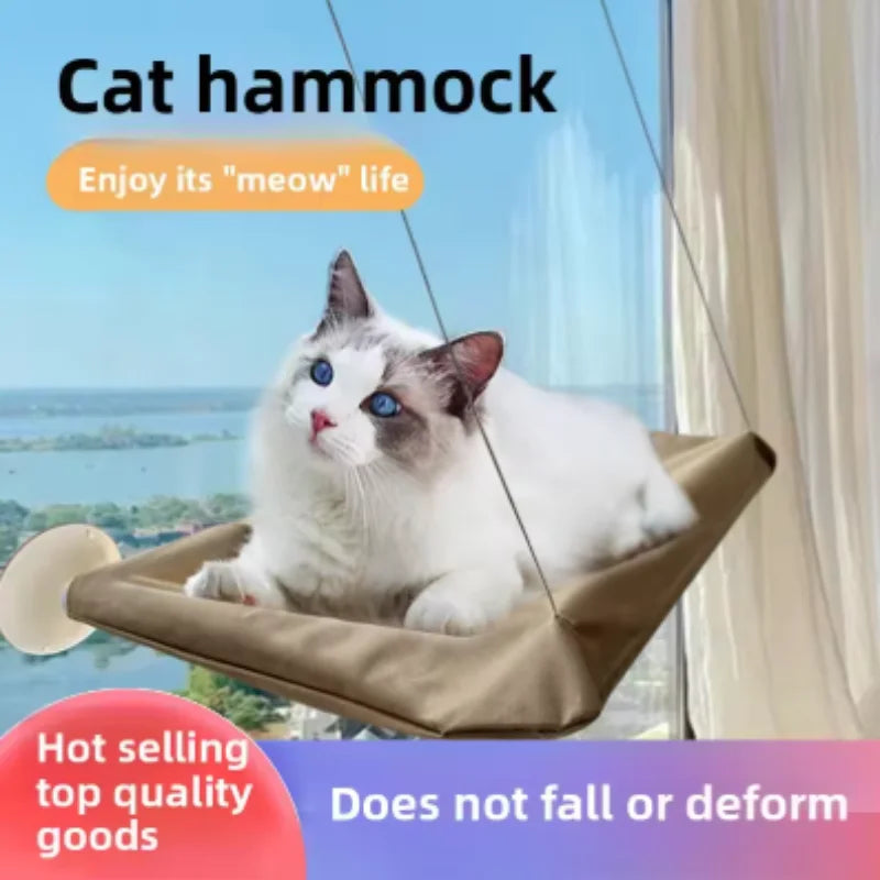 Cozy Window Cat Hammock – Elevated Resting Bed