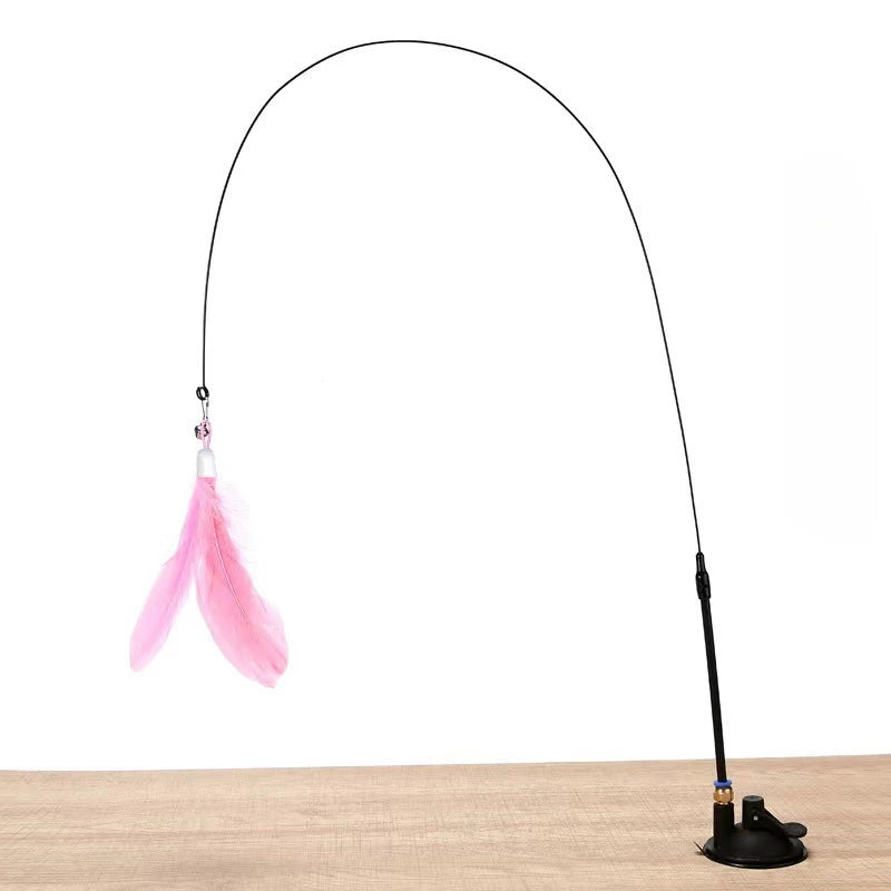 Interactive Cat Teaser Wand – Feather & Bell Toy