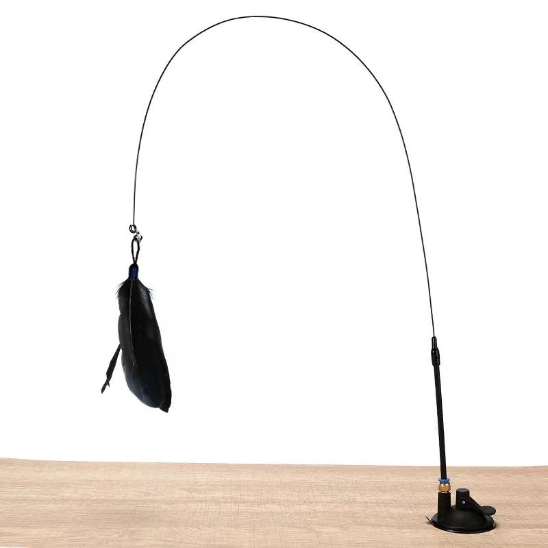 Interactive Cat Teaser Wand – Feather & Bell Toy
