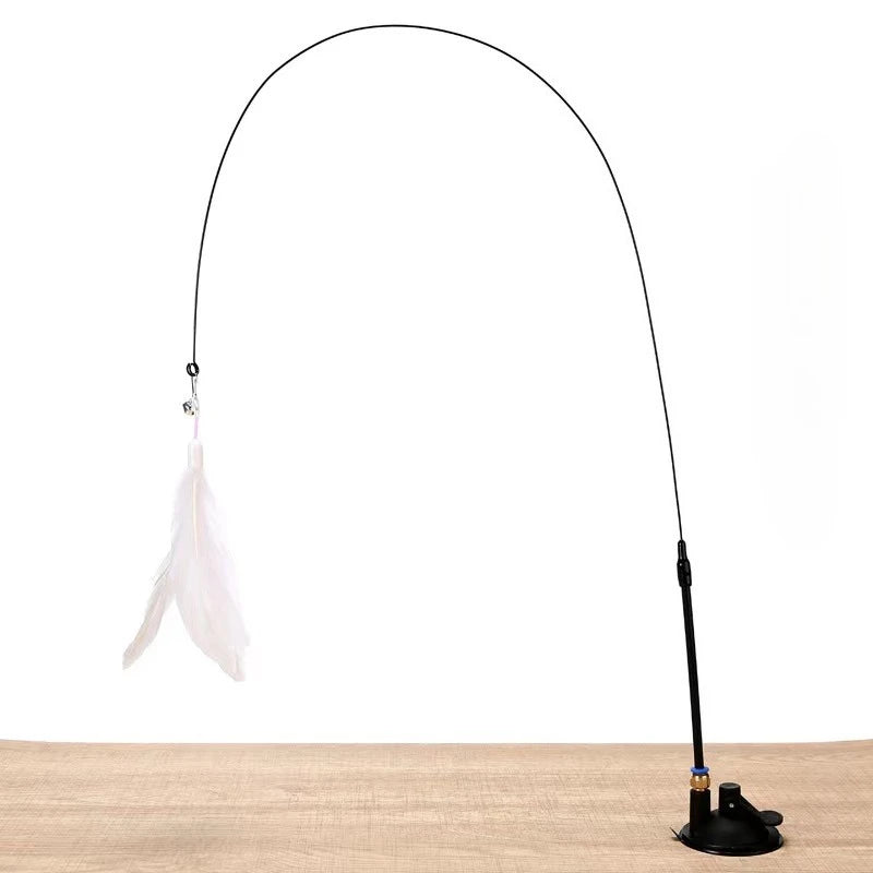 Interactive Cat Teaser Wand – Feather & Bell Toy