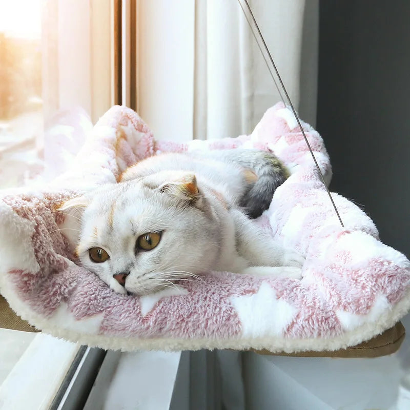 Cozy Window Cat Hammock – Elevated Resting Bed