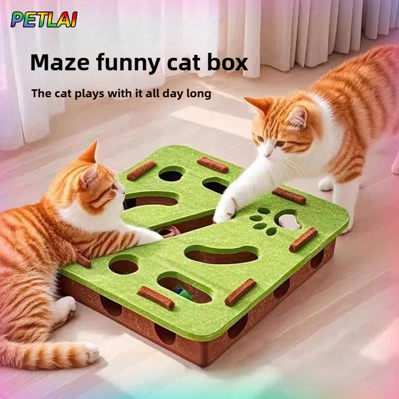 Interactive Cat Puzzle Toy – Treat & Play Maze